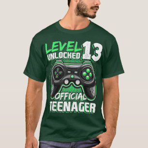 Level 13 Unlocked  13th Video  Birthday Gift  (125 T-Shirt