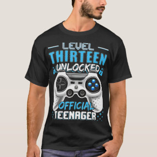 Level 13 Unlocked  13th Video  Birthday Gift  (130 T-Shirt