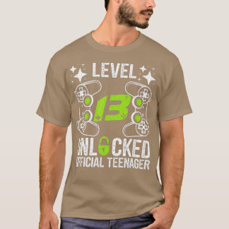 Level 13 Unlocked  13th Video  Birthday Gift  (142 T-Shirt