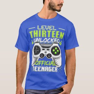 Level 13 Unlocked 13th Video Birthday Gift  (20)  T-Shirt