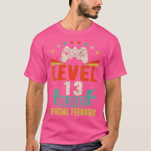 Level 13 Unlocked 13th Video Birthday Gift (31) T-Shirt