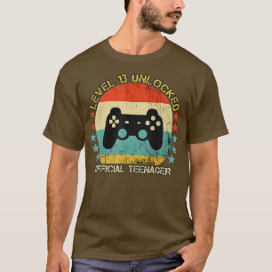 Level 13 Unlocked 13th Video Birthday Gift (35) T-Shirt