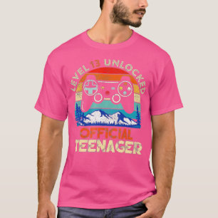 Level 13 Unlocked  13th Video  Birthday Gift  (36) T-Shirt
