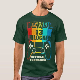 Level 13 Unlocked  13th Video  Birthday Gift  (42) T-Shirt