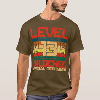 Level 13 Unlocked  13th Video  Birthday Gift  (57) T-Shirt