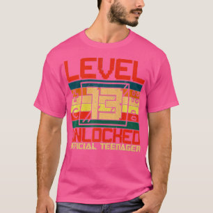 Level 13 Unlocked  13th Video  Birthday Gift  (60) T-Shirt