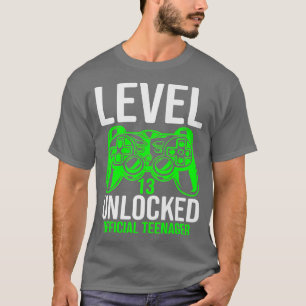 Level 13 Unlocked  13th Video  Birthday Gift  (61) T-Shirt