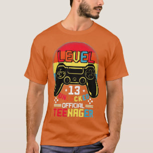 Level 13 Unlocked  13th Video  Birthday Gift  (75) T-Shirt