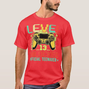 Level 13 Unlocked  13th Video  Birthday Gift  (82) T-Shirt