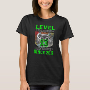 Level 13 Unlocked Awesome 2009 Video Game 13th Bir T-Shirt