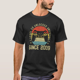 Level 13 Unlocked Awesome Since 2009 13th Birthday T-Shirt