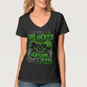 Level 13 Unlocked Awesome Since 2009 13th Birthday T-Shirt