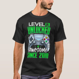 Level 13 Unlocked Awesome Since 2010 13th Birthday T-Shirt