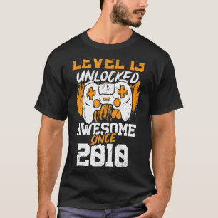 Level 13 Unlocked Awesome Since 2010 Video Game Bi T-Shirt