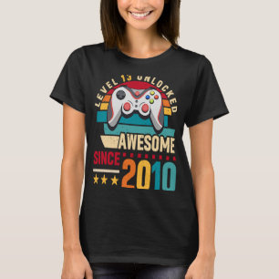 Level 13 Unlocked  Gamer 13th Bday Boy 13 Year Old T-Shirt