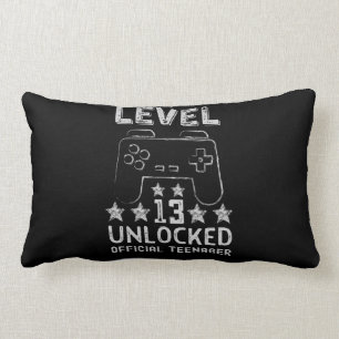 Level 13 unlocked official teenager 13th birthday lumbar cushion