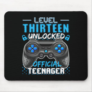 Level 13 Unlocked Official Teenager Video Game 13t Mouse Pad