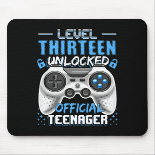 Level 13 Unlocked Official Teenager Video Game 13t Mouse Pad