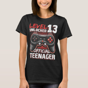 Level 13 Unlocked Official Teenager Video Game 13t T-Shirt