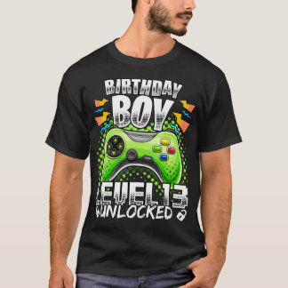 Level 13 Unlocked Retro Video Game 13th Birthday G T-Shirt