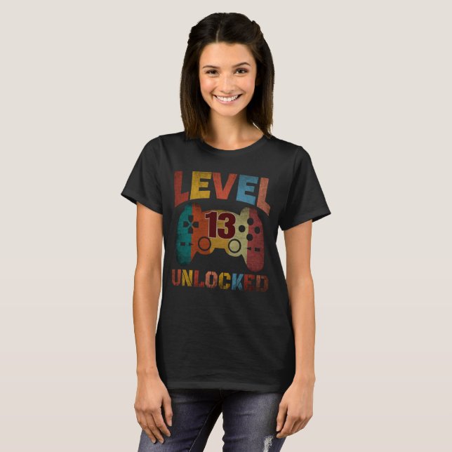 LEVEL 13 UNLOCKED T-Shirt (Front Full)