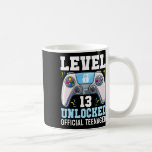 Level 13 Unlocked Video Game 13th Birthday Gamer B Coffee Mug
