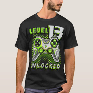 Level 13 Unlocked Video Game 13th Birthday Gamer B T-Shirt