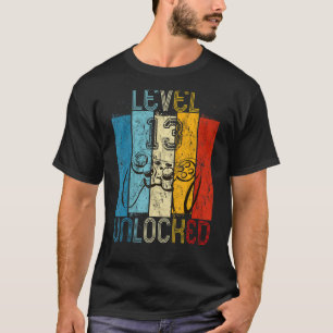 Level 13 Unlocked   Video Gamer 13th Birthday T-Shirt