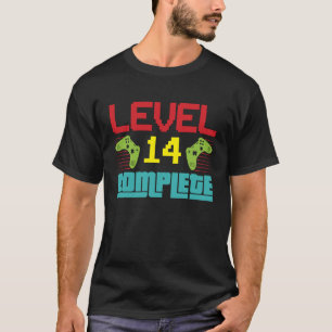 Level 14 Complete Level 14 Unlocked 14 Birthday Vi T-Shirt