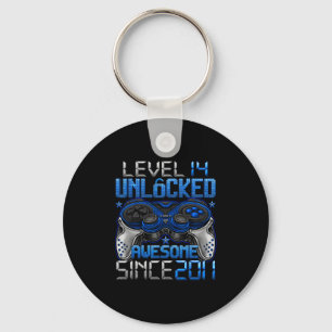 Level 14 Unlocked 14 Year Old Gifts Boys 14th Birt Key Ring
