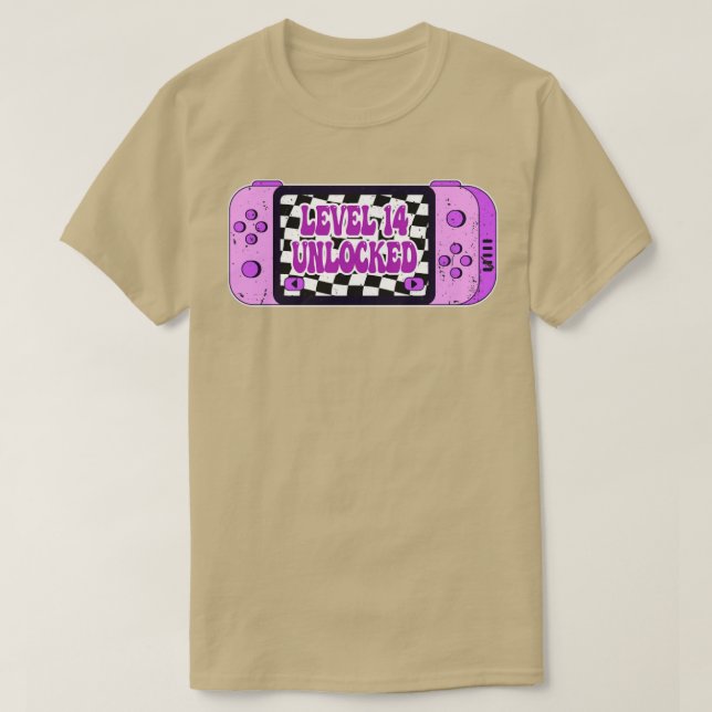 Level 14 Unlocked T-Shirt (Design Front)