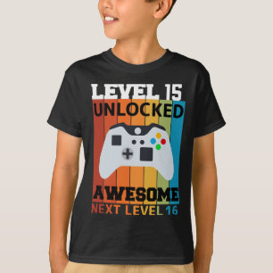 Level 15 Unlocked Birthday T-Shirt
