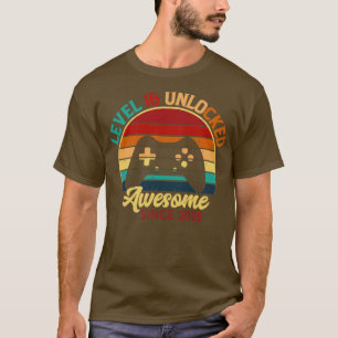 Level 16 Unlocked Awesome 2005 Video Game 16th Bir T-Shirt
