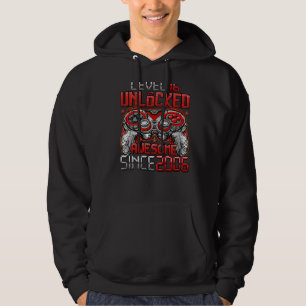 Level 16 Unlocked Awesome Since 2006 16th Birthday Hoodie