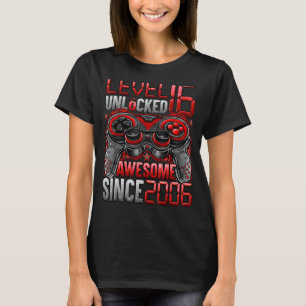 Level 16 Unlocked Awesome Since 2006 16th Birthday T-Shirt