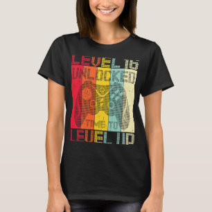 Level 16 Unlocked Birthday 16 Year Old Bday 16th B T-Shirt