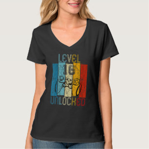 Level 16 Unlocked Shirt Funny Video Gamer 16th Bir