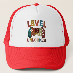 LEVEL 16 UNLOCKED TRUCKER HAT