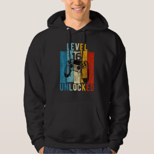 Level 16 Unlocked Video Gamer 16 Year Old 16th Bir Hoodie