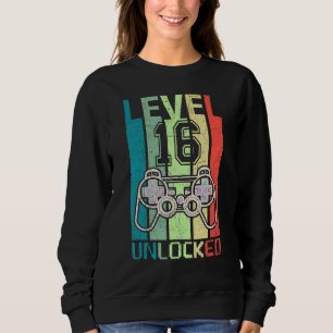 Level 16 Unlocked Video Gamer 16th Birthday Tee