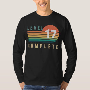 Level 17 Complete Funny Tee - Perfect Gamer Gift I