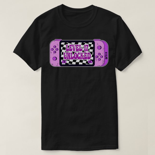 Level 17 Unlocked T-Shirt (Design Front)