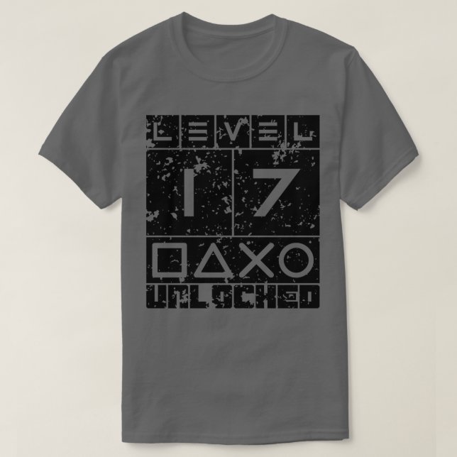 Level 17 unlocked T-Shirt (Design Front)