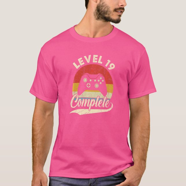 Level 19 Complete  19th Wedding Aniversary For Her T-Shirt (Front)