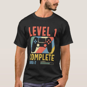 Level 1 Complete Gamer Funny 1 Years Wedding Anniv T-Shirt