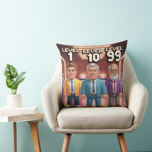 Level 1 Level 10 Level 99 Gaming Dad Evolution Cushion