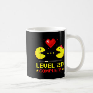 Level 20 Complete Gamers 20th Wedding Anniversary Coffee Mug