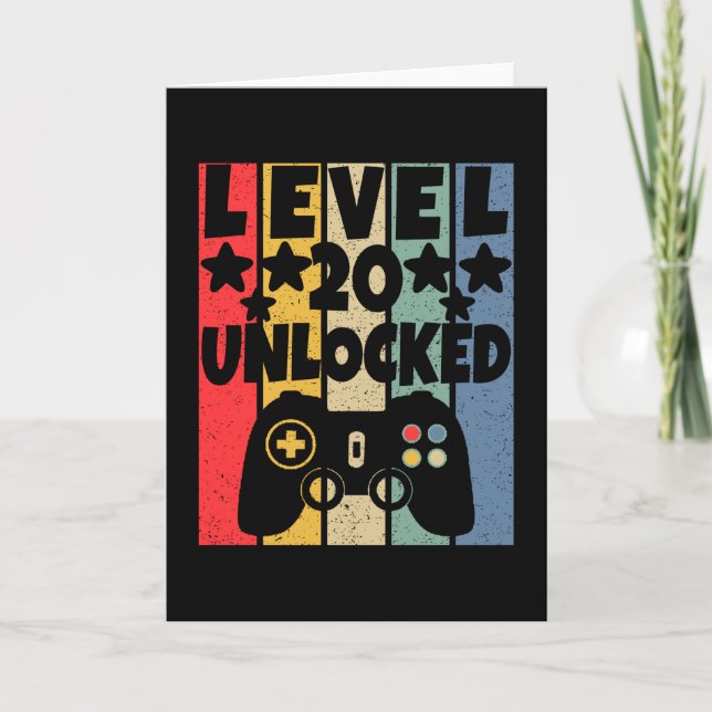 Level 20 Unlocked Card (Front)