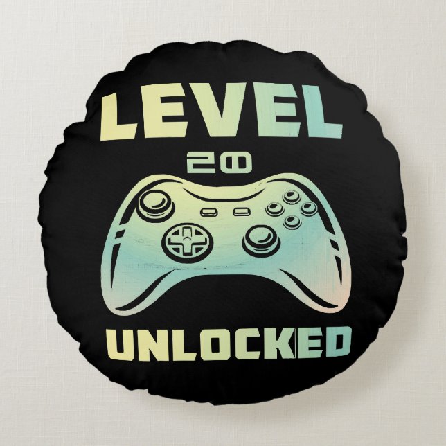 level 20 unlocked round cushion (Front)