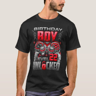 Level 22 Unlocked Awesome Since 2000 22nd Birthday T-Shirt